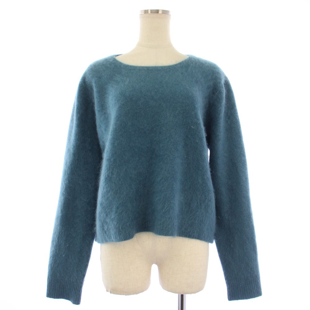 【中古】スズキ タカユキ suzuki takayuki 24AW brushed knitting pullover ニット セーター カシミヤ クルーネック 長袖 ブルー A241-13 /TK レディース 【ベクトル 古着】 260320