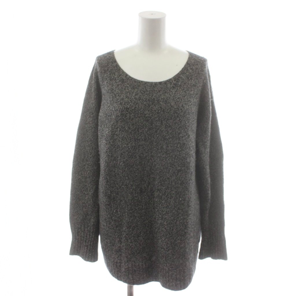 【中古】マーガレットハウエル MARGARET HOWELL ニット セーター ウール カシミヤ混 シルク混 2 グレー 長袖 ラウンドネック 578-5263012 /RR レディース 【ベクトル 古着】 260323
