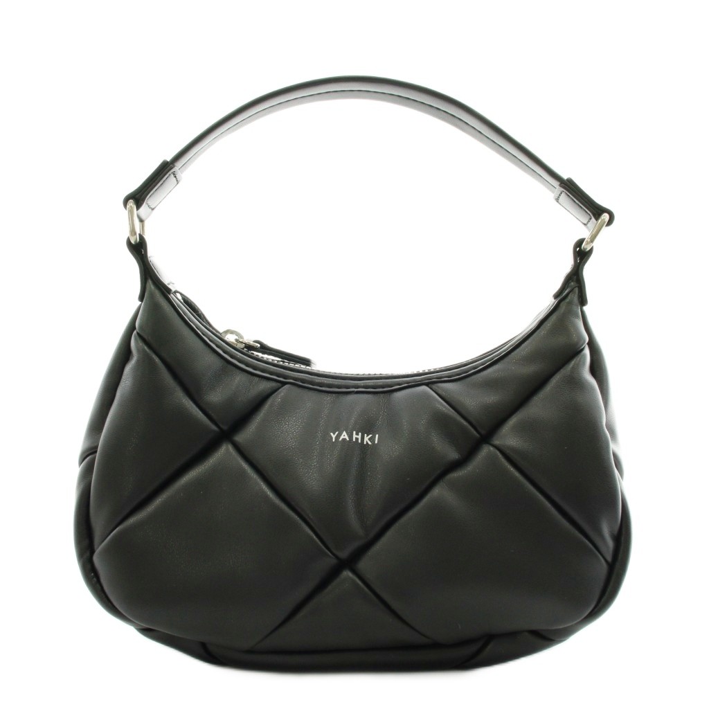 【中古】ヤーキ YAHKI ハンドバック キルティング フェイクレザー 黒 黒いこと /AN33 レディース 【ベクター 古着】 260327