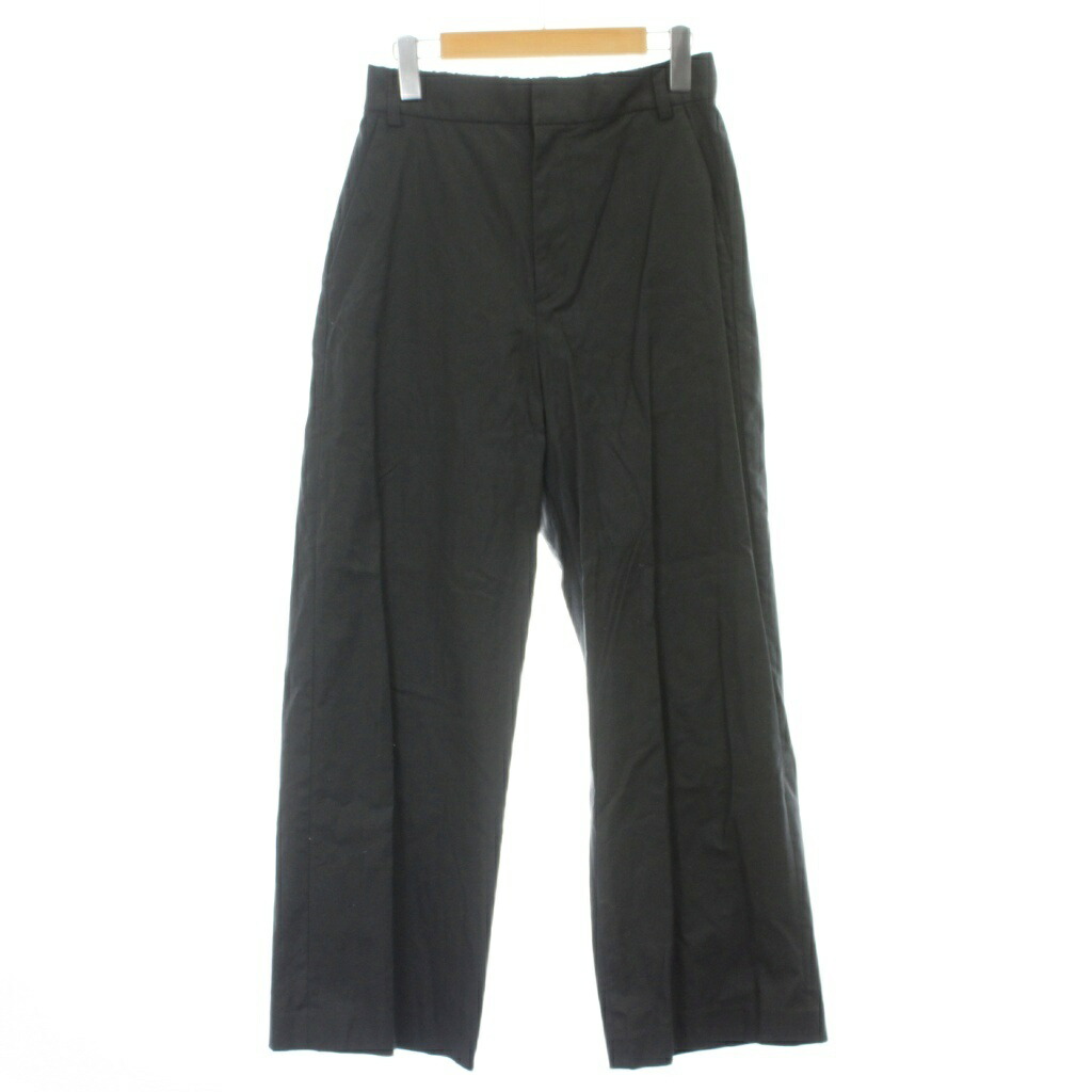 【中古】スローブ イエナ SLOBE IENA コットンパンツ 38 黒 ブラック 24030912600010 24ss /GP レディース 【ベクトル 古着】 260321