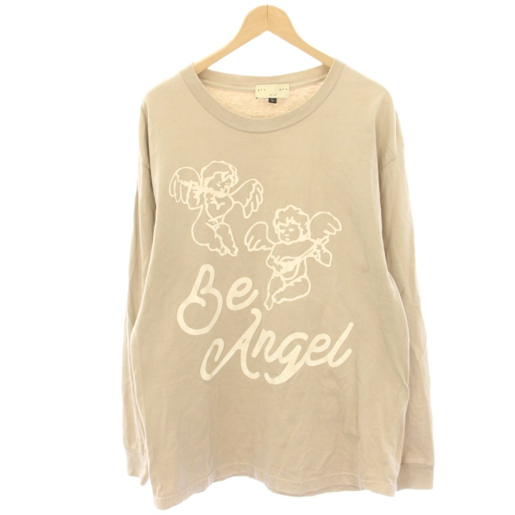 【中古】ジュウジュウ GIUGIU BE ANGEL LONG SLEEVE TEE Tシャツ カットソー 長袖 L ベージュ /HN メンズ 【ベクトル 古着】 260326