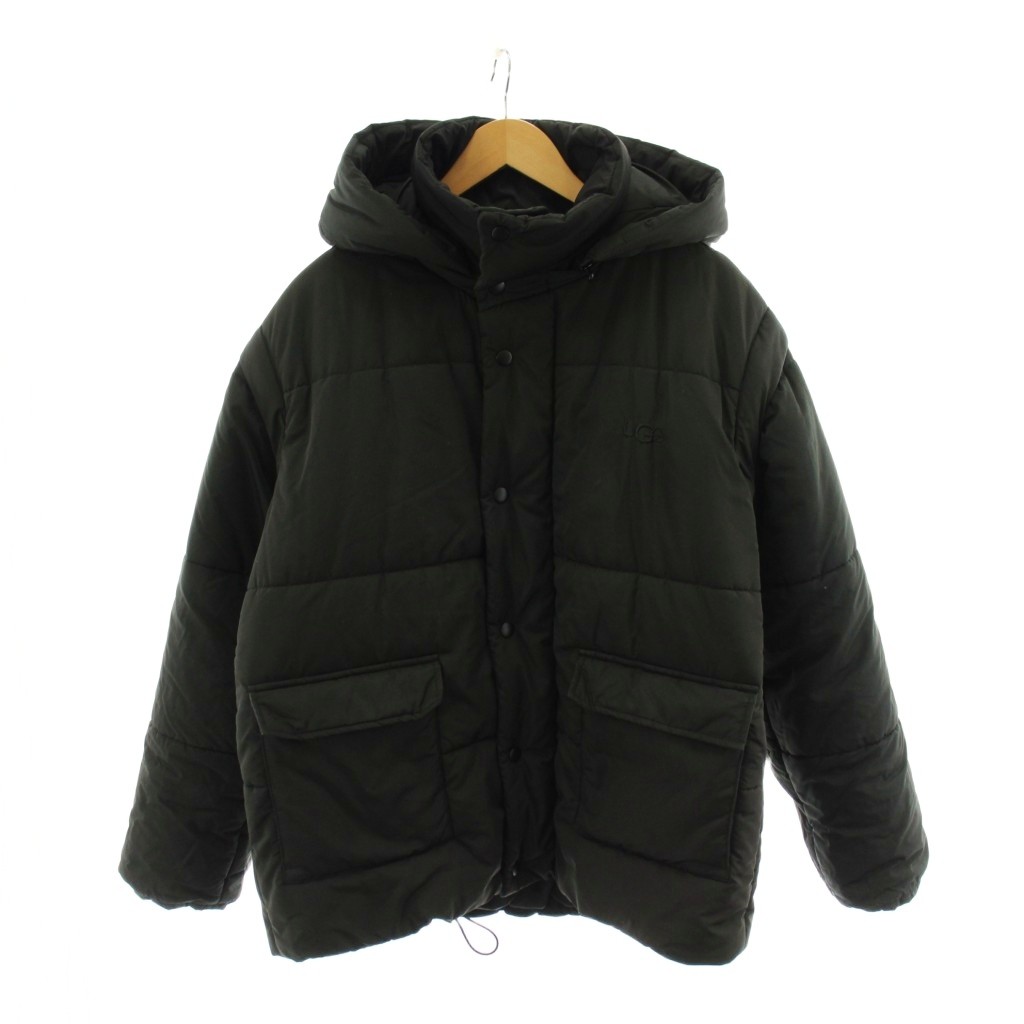 【中古】アグ オーストラリア連邦 UGG australia 中綿上衣 ボンネット ナイロン アウター M 黒 黒いこと /AN64 ■MA メンズ 【ベクター 古着】 260325