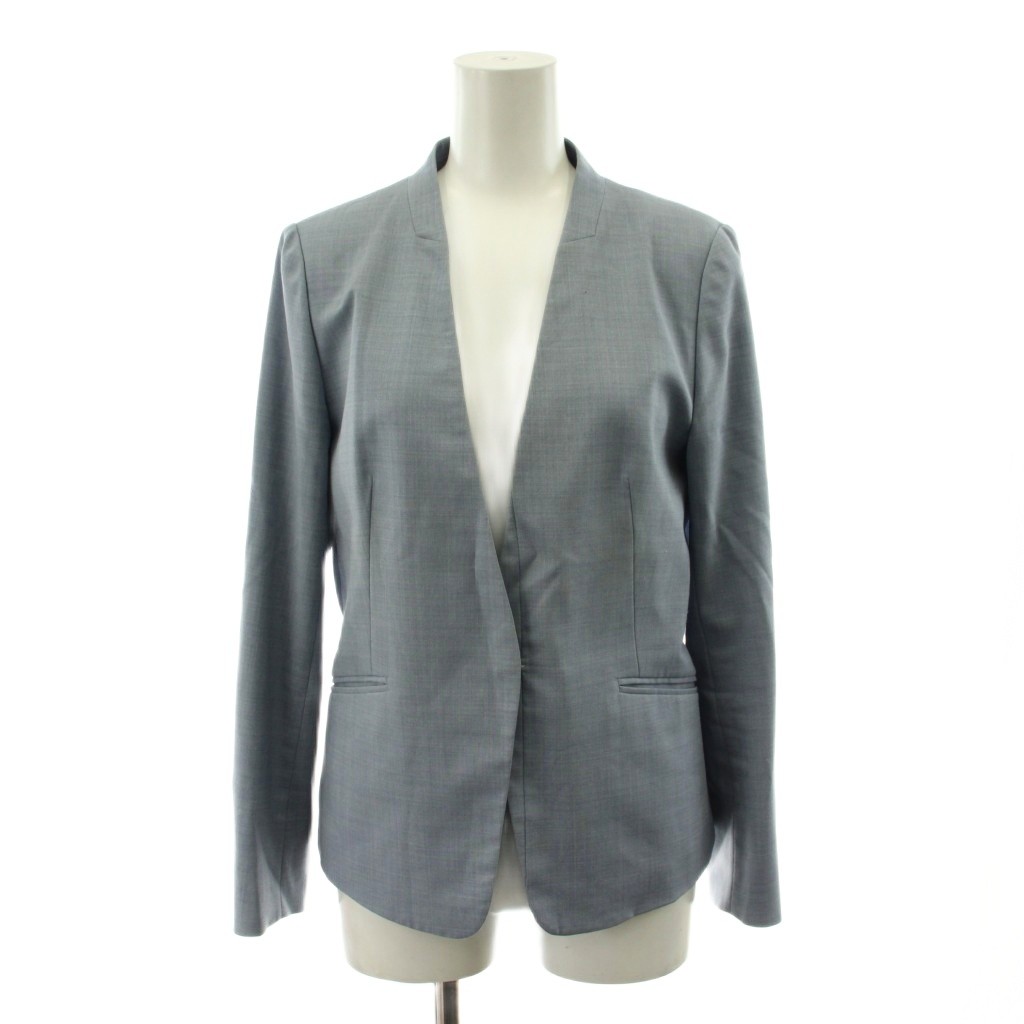 【中古】グリーンレーベルリラクシング ユナイテッドアローズ green label relaxing テーラードジャケット シングル 36 水色 ライトブルー 3522-138-1360 /AN77 ■MA レディース 【ベクトル 古着】 260325