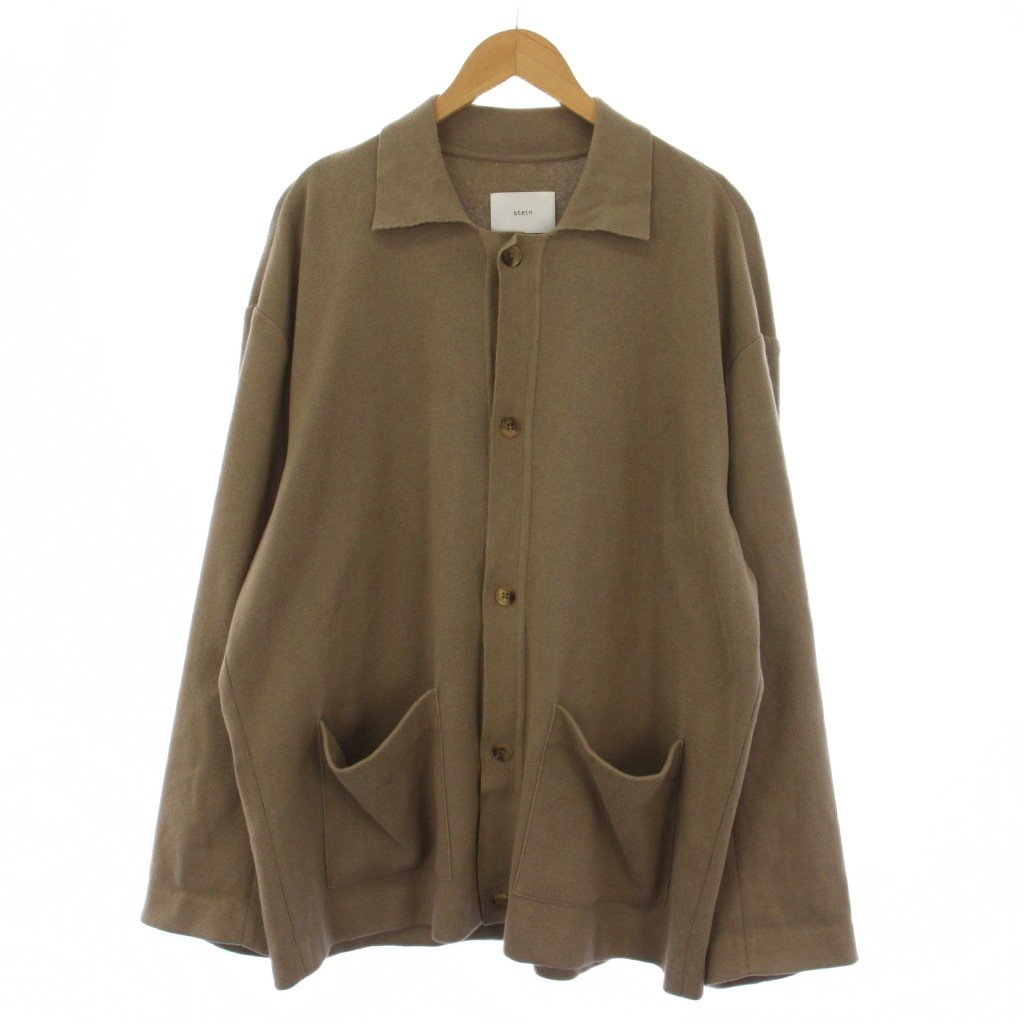【中古】シュタイン Stein 22SS OVERSIZED REBUILD SWEAT CARDIGAN カーディガン 長袖 ニット カシミヤ M ベージュ ST.374 /BM メンズ 【ベクトル 古着】 260325