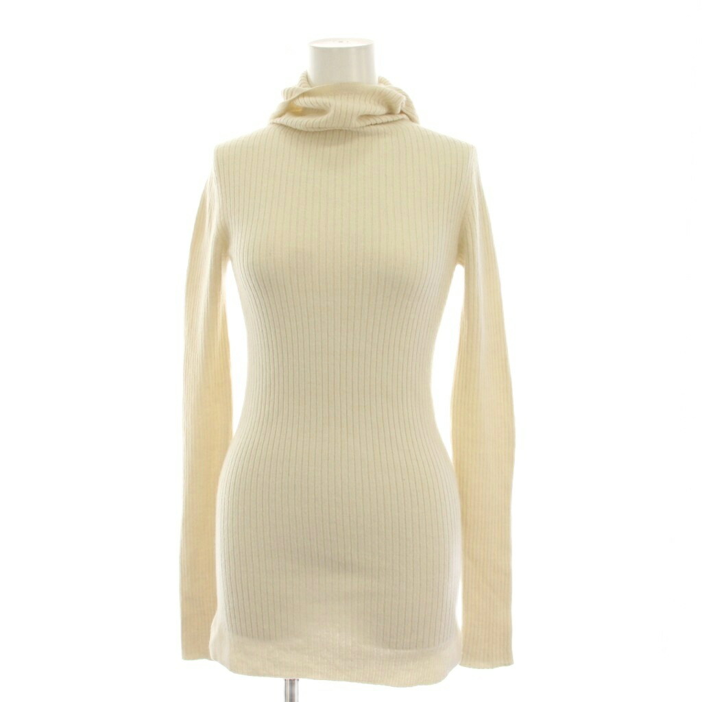 【中古】アーキ archi AW22 WHOLE GARMENT RIB KNIT HOODY リブニット フーディー セーター 白 ホワイト 長袖 AW22-11 /YM レディース 【ベクトル 古着】 260404