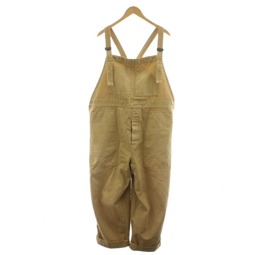 【中古】ナイジェルケーボン NIGEL CABOURN P-55 LYBRO DUNGAREE CANVAS ライブロダンガリーキャンバス オーバーオール パンツ 52 ベージュ 80471350520 /RR メンズ 【ベクトル 古着】 260327