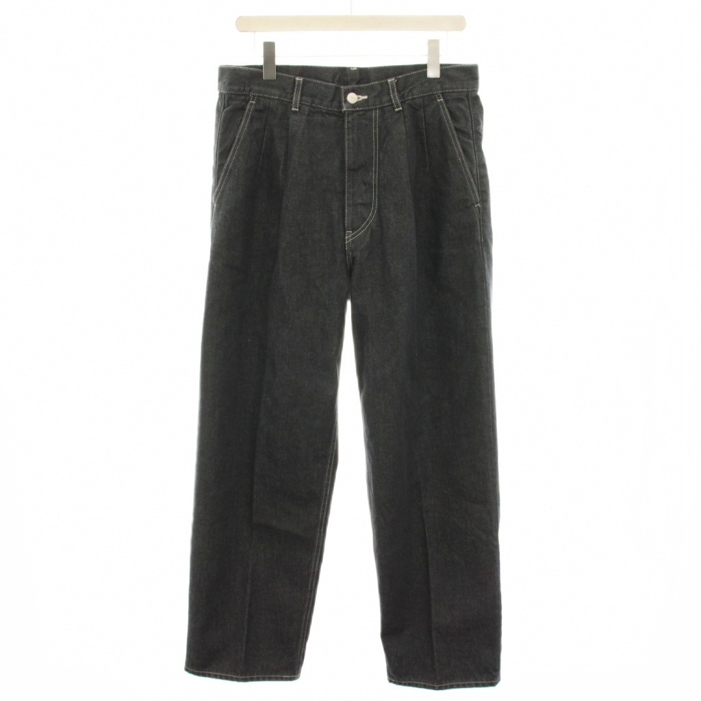 【中古】グラフペーパー Graphpaper グレートーンデニムツータックパンツ Gray Tone Denim TwoTuck Pants デニムパンツ ジーンズ ジップフライ 2 グレー GM252-40067RB /YT メンズ 【ベクトル 古着】 260331