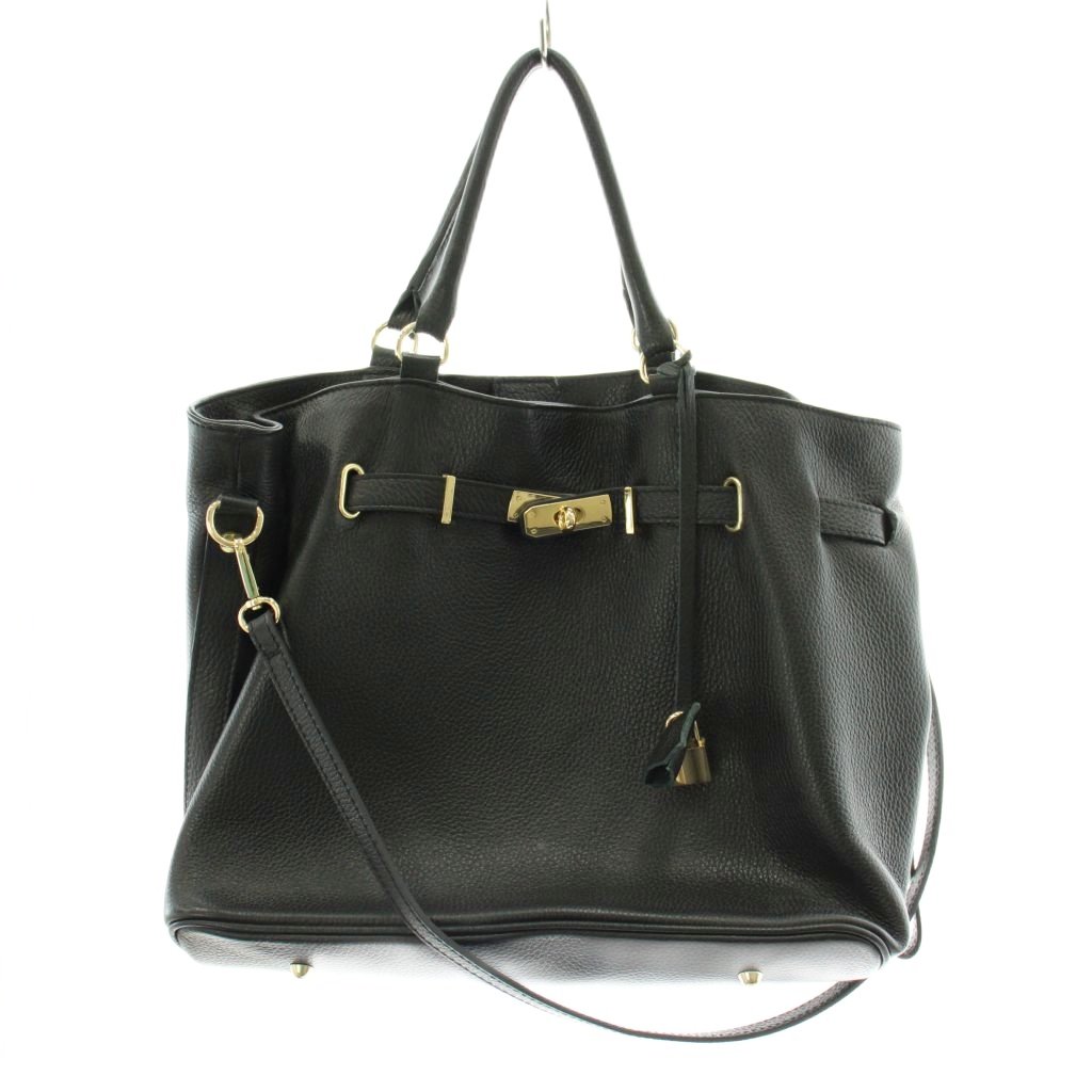 【中古】ミロス MILOS ハンドバッグ ショルダーバッグ 2way レザー 黒 ブラック /AN3 レディース 【ベクトル 古着】 260402