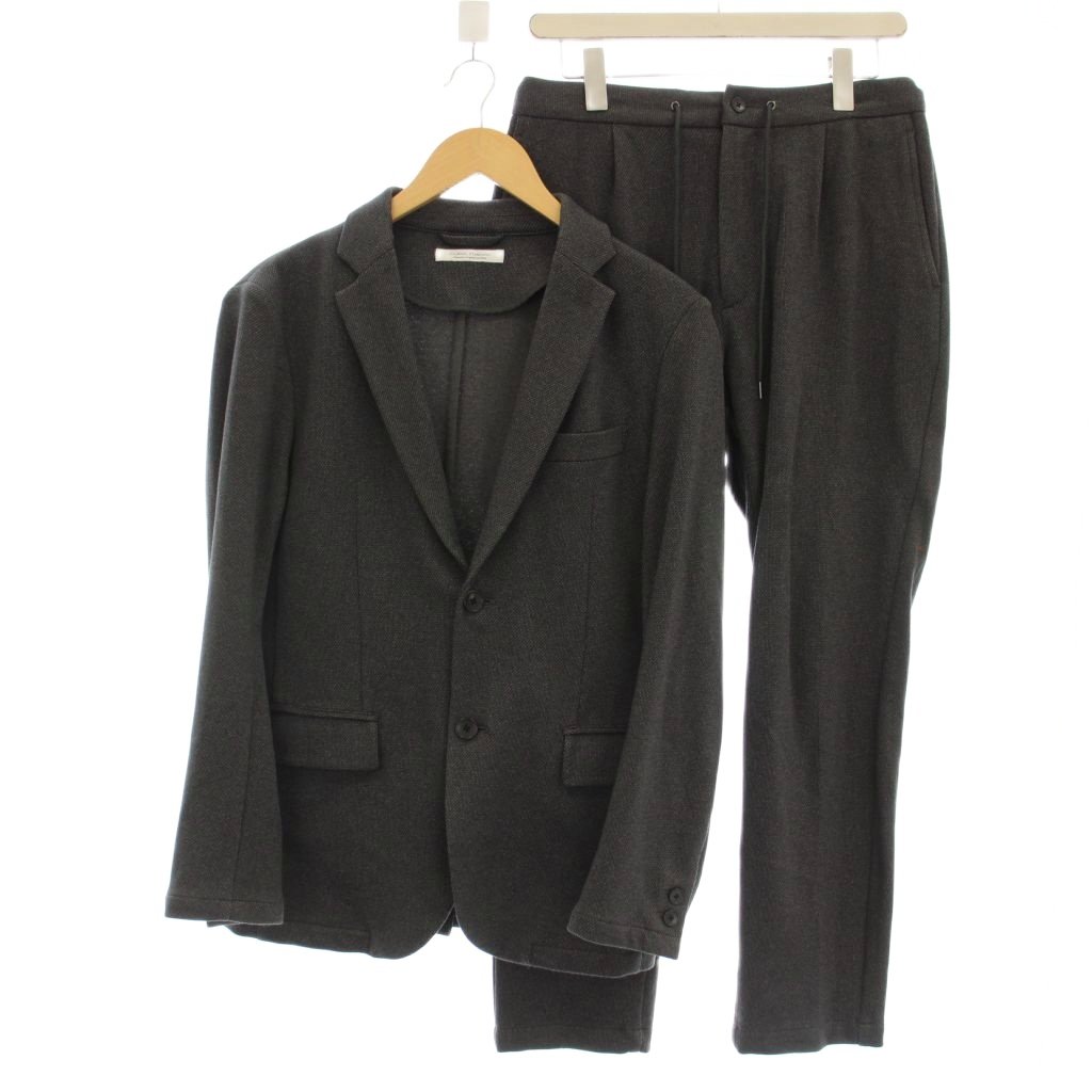 【中古】ジャーナルスタンダード JOURNAL STANDARD シングルスーツ セットアップ 鹿の子 S グレー 19-010-600-2050 /☆G メンズ 【ベクトル 古着】 260331