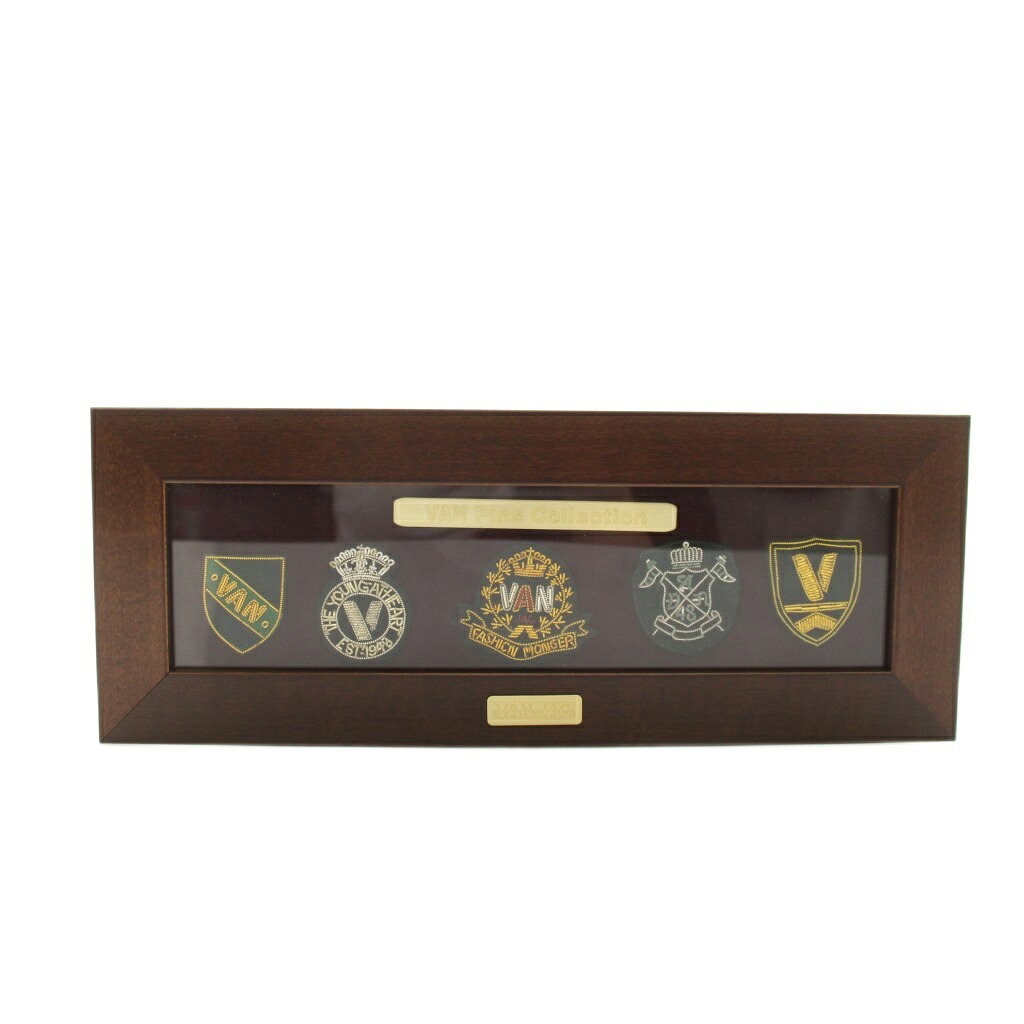 【中古】キャラバン ヂャケット VAN JAC ピンズ 寄せ合わせ Pins Collection ピン徽章仕掛ける 5点仕掛ける 紋章 茶 赤銅色 ゴールド色つや /YT 余分の物 【ベクター 古着】 260402
