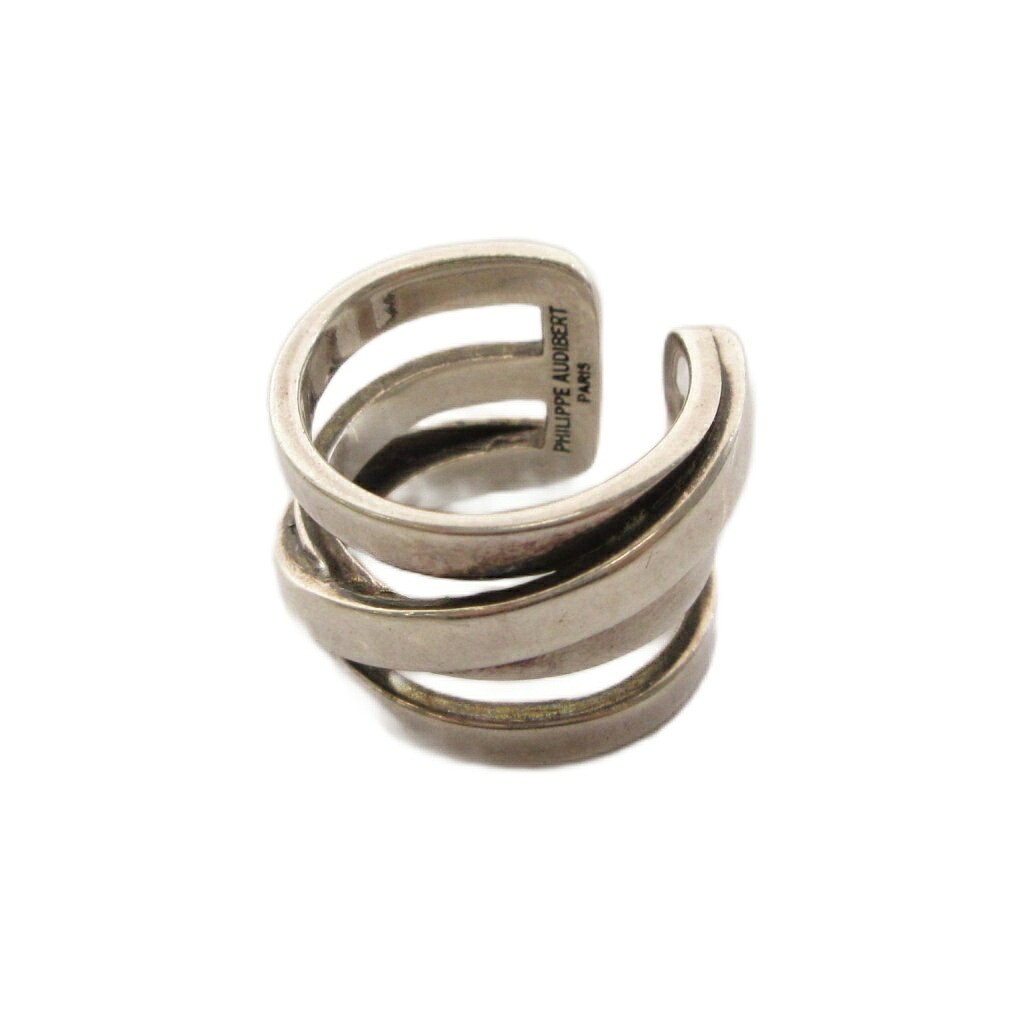 【中古】フィリップオーディベール PHILIPPE AUDIBERT ライトリング Right Ring 指輪 真鍮 10号 シルバーカラー /YT レディース 【ベクトル 古着】 260410