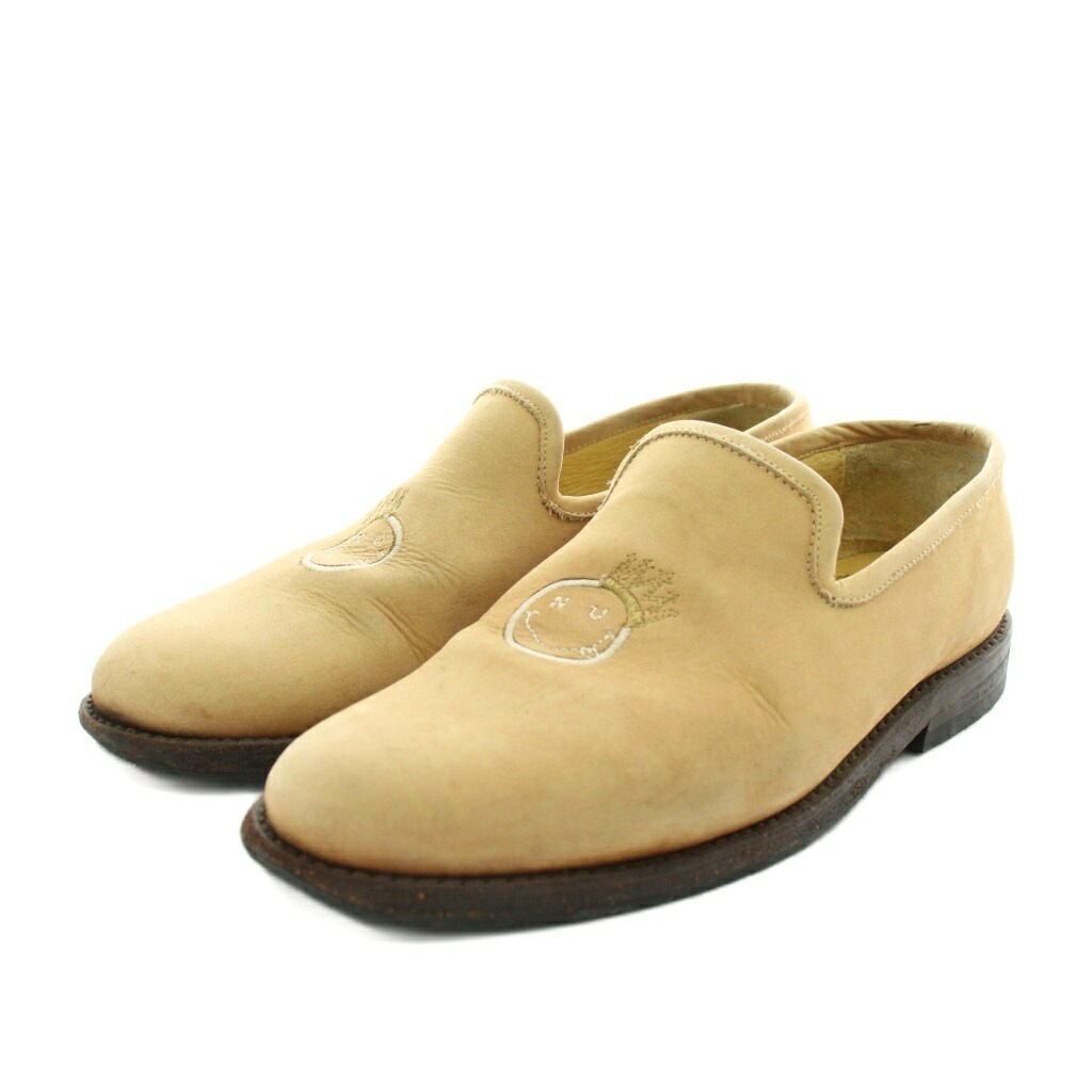 【中古】カミナンド caminando × ナノユニバース NANO UNIVERSE スリッポン モカシン シューズ レザー 7 ベージュ /AN17 メンズ 【ベクトル 古着】 260402