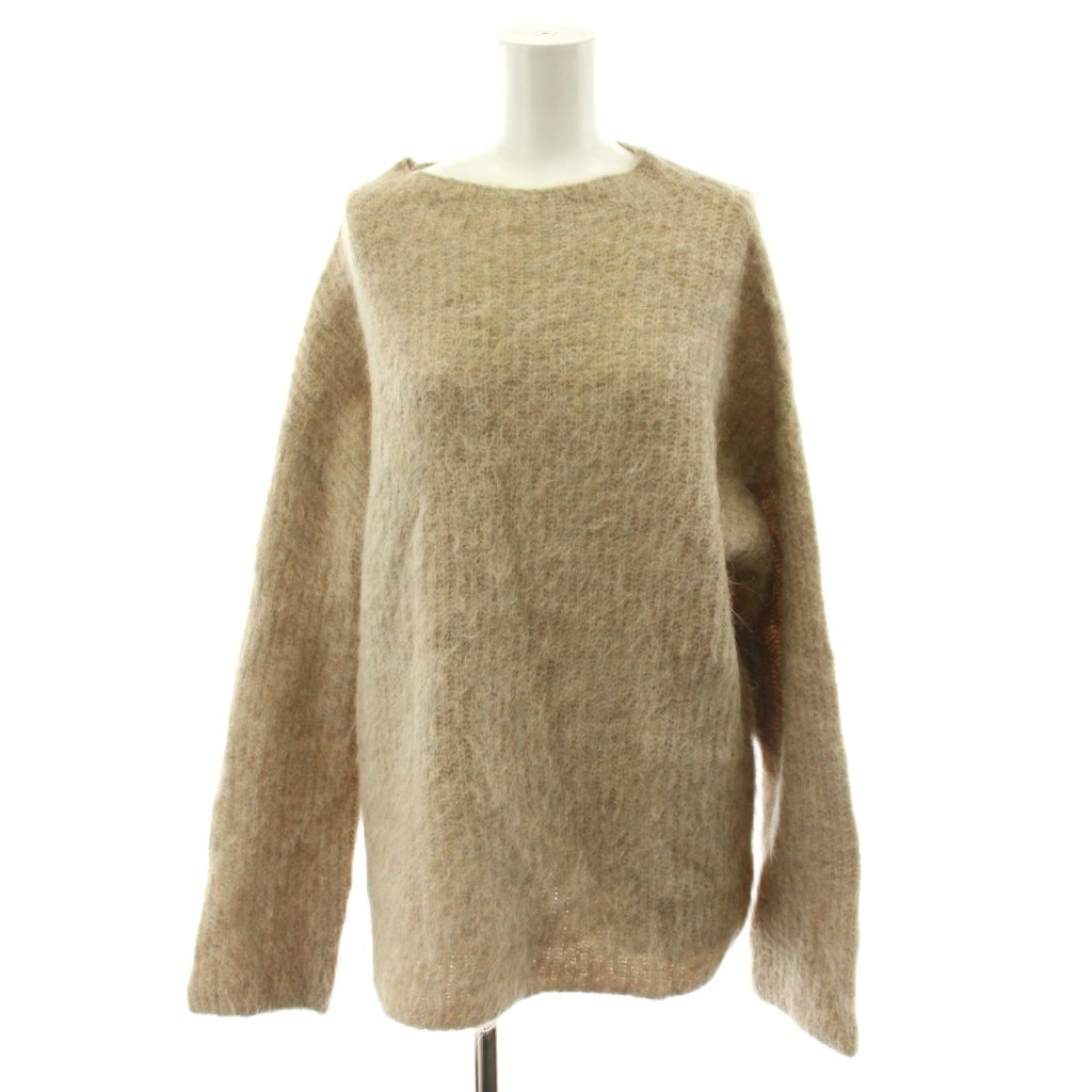 【中古】クラネ CLANE 22AW BOAT NECK ALPACA OVER KNIT TOPS ニット セーター 長袖 アルパカ混 1 ベージュ 13106-2142 /AN33 レディース 【ベクトル 古着】 260402