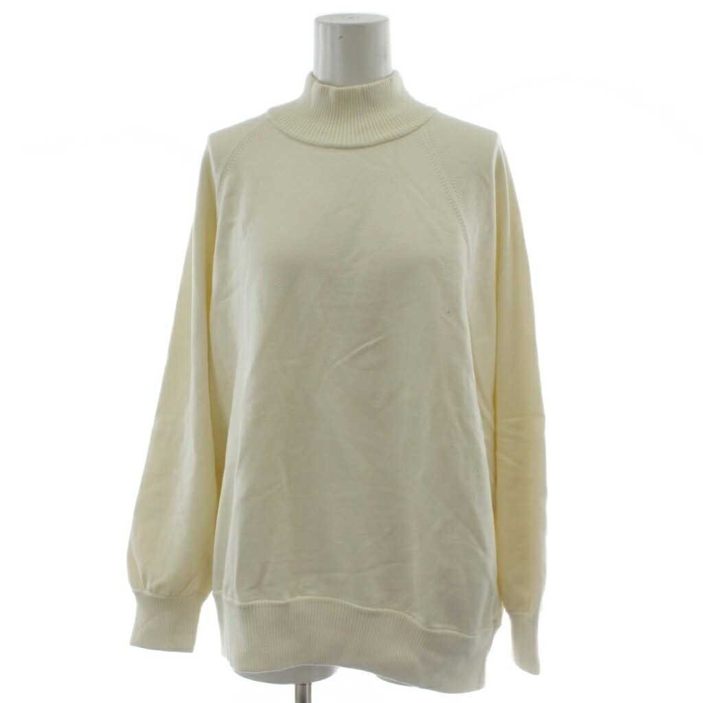 【中古】セオリーリュクス theory luxe 23SS CLINTON RASA ニット セーター 38 アイボリー 無地 ハイネック 長袖 03-3101751 /GG レディース 【ベクトル 古着】 260401
