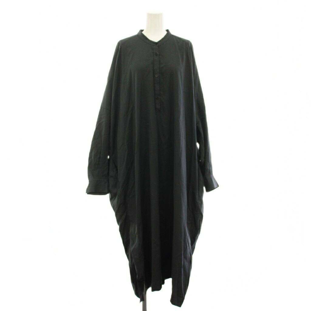 【中古】騒々しい混乱 CHAOS フィールツイルシャツワンピース ロング ダンス楽隊色つや 長袖 F 黒 黒いこと CH109034ER /YT レディース 【ベクター 古着】 260403