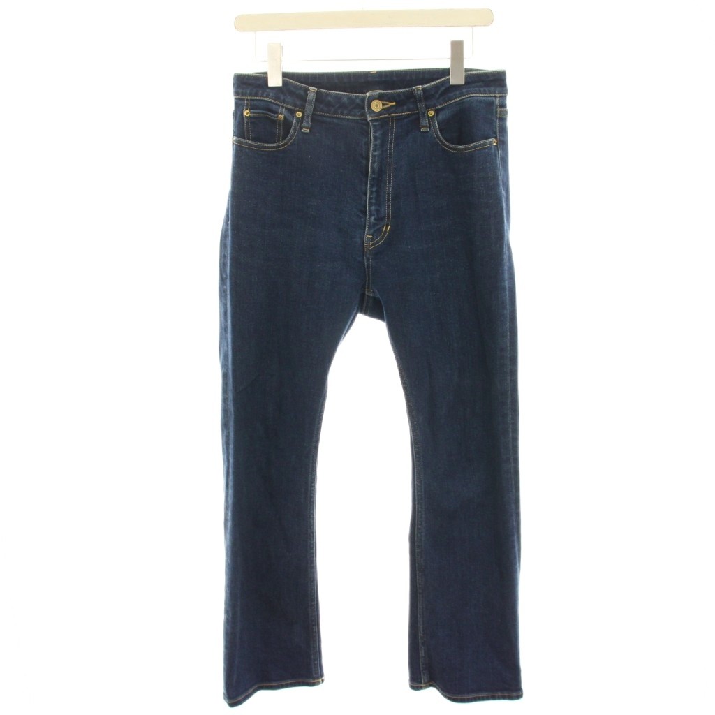 【中古】ミューズ ドゥーズィエム クラス MUSE de Deuxieme Classe 23SS CROPPED クロップドストレッチデニムパンツ ジーンズ 38 紺 ネイビー 23030500403010 /HN レディース 【ベクトル 古着】 260406