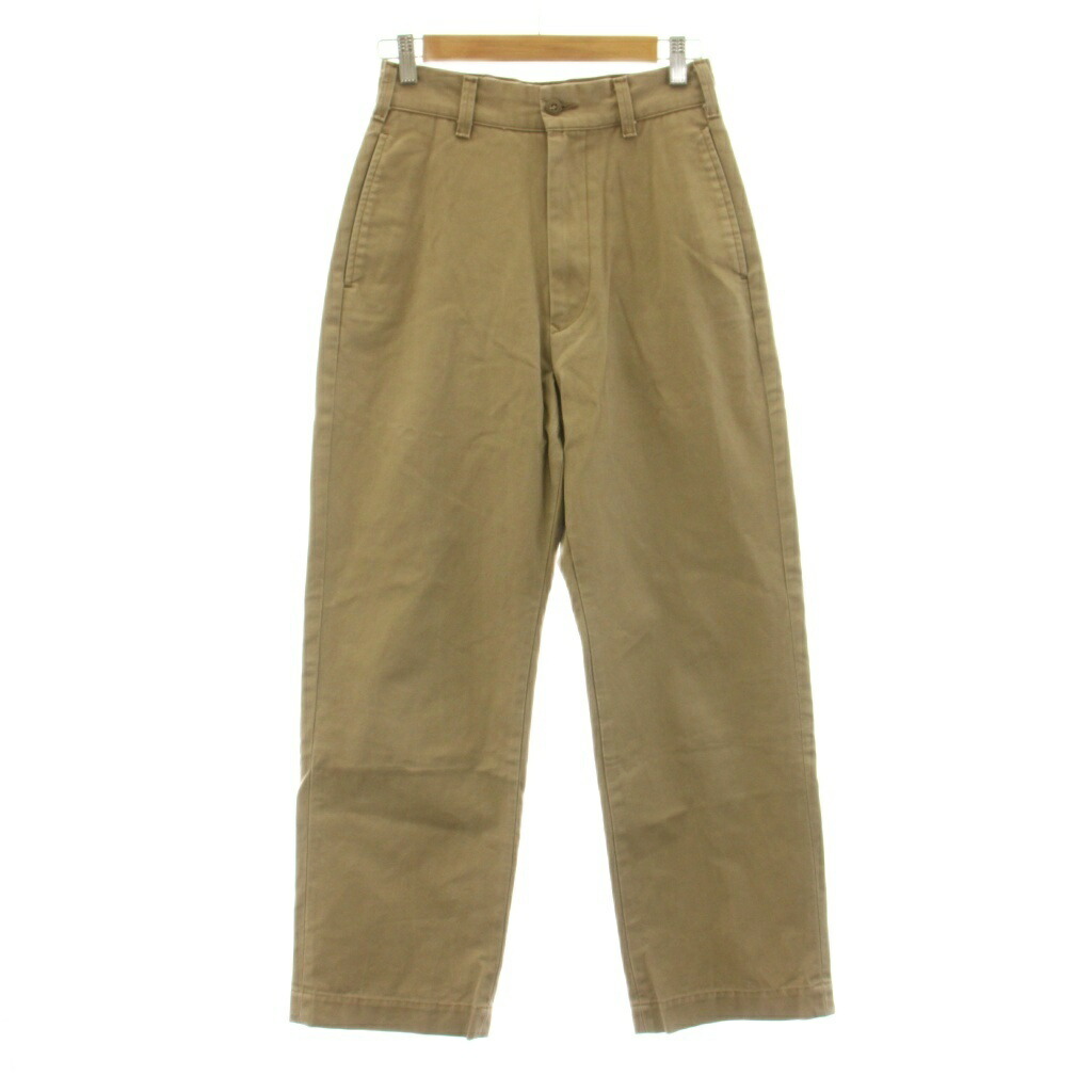 【中古】シンゾーン Shinzone 20SS HIGH WAIST CHINO PT ハイウエストチノパンツ チノパン ジップフライ 34 ベージュ 20SMSPA58 /KU レディース 【ベクトル 古着】 260408