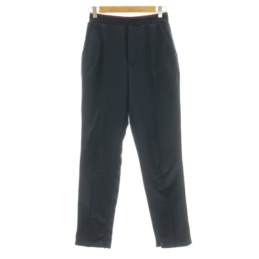【中古】シンゾーン Shinzone 24AW SIDE LINE TRACK PANTSサイド ライン トラック パンツ イージー S0 紺 ネイビー 24AMSPA07 /KU レディース 【ベクトル 古着】 260408