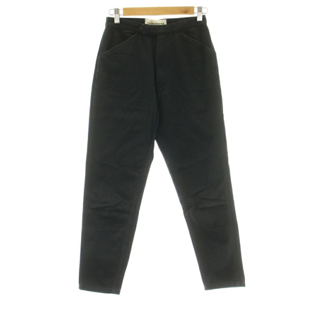 【中古】シンゾーン Shinzone AUTHORITY PANTS オーソリティパンツ デニムパンツ テーパード ジップフライ 32 黒 ブラック 19AMSPA54 /KU レディース 【ベクトル 古着】 260408