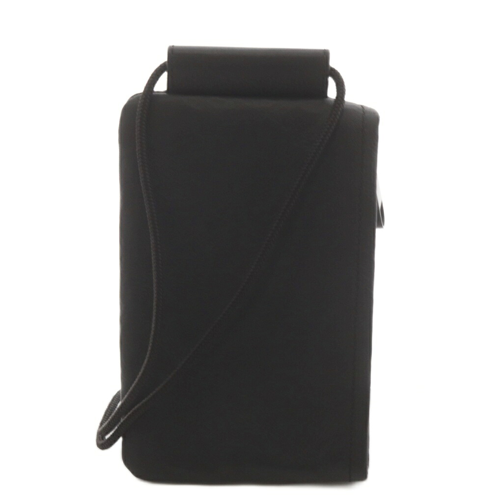【中古】土屋鞄製造所 土屋鞄 ATTITU レザースマホショルダー 黒 ブラック /AN28 メンズ 【ベクトル 古着】 260408