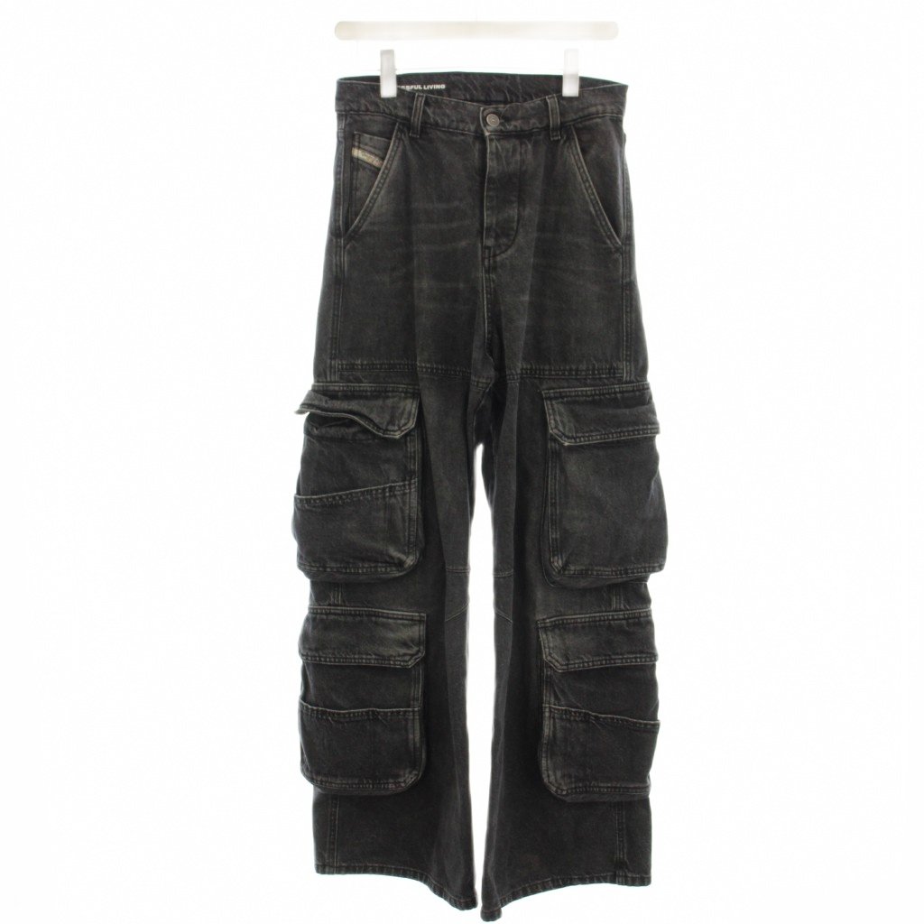 【中古】ディーゼル DIESEL D-SIRE-CARGO-S 積貨委託貨物 ジーンズズボン下 デニム 名取り草飛球 23 黒 黒いこと /☆G レディース 【ベクター 古着】 260408