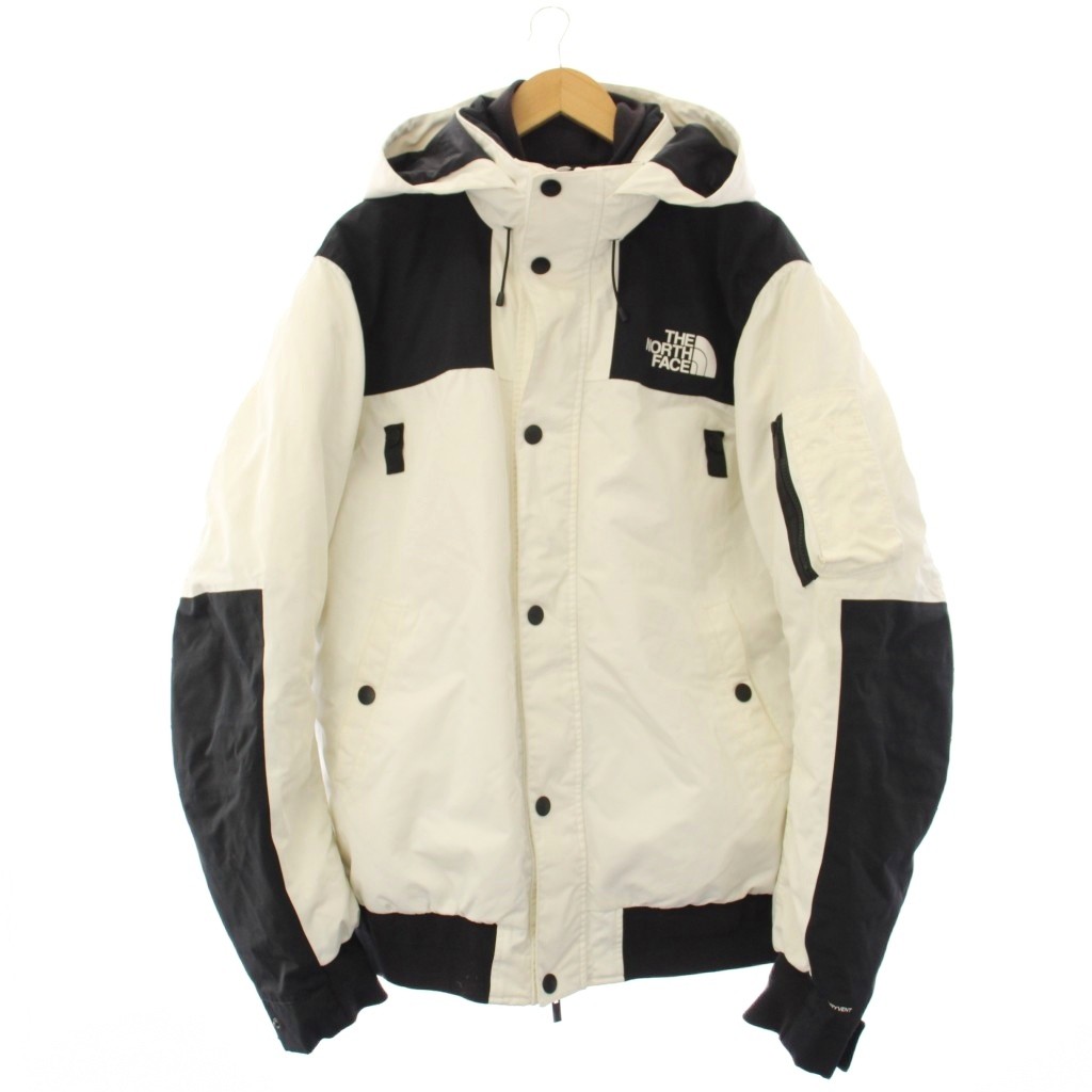 【中古】ザノースフェイス THE NORTH FACE サカイ sacai BOMBER JACKET ボンバージャケット 落ちこむ上衣 XL 白 黒 NF0A3L7N /KH メンズ 【ベクター 古着】 260412