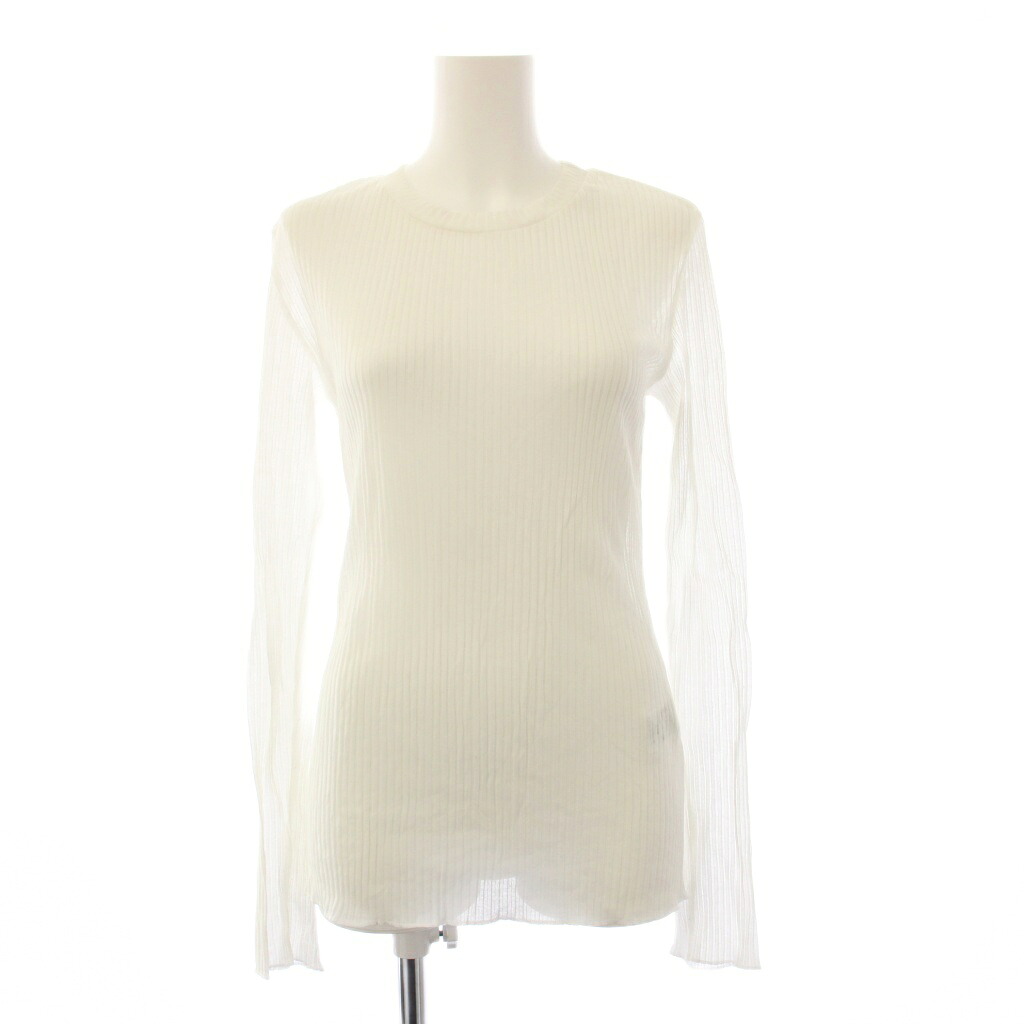 【中古】ドゥーズィエムクラス DEUXIEME CLASSE エブリデイアイライク EVERYDAY I LIKE 25AW TOTAN Sheer Tシャツ カットソー 長袖 白 25070500805030 /KH レディース 【ベクトル 古着】 260412