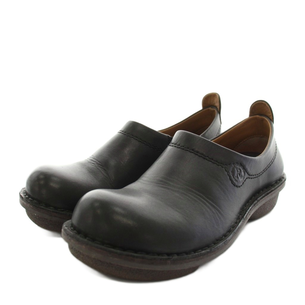 【中古】リゲッタ Re:getA ステッチダウンシリーズ スリッポンタイプ レザーシューズ L 黒 ブラック RL-02 /YT レディース 【ベクトル 古着】 260410