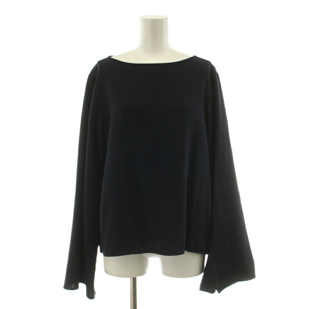 【中古】ドゥーズィエムクラス DEUXIEME CLASSE エブリデイアイライク EVERYDAY I LIKE 25SS Sofia ジップスリーブ ブラウス プルオーバー 長袖 紺 ネイビー 25051500801010 /KU レディース 【ベクトル 古着】 260415