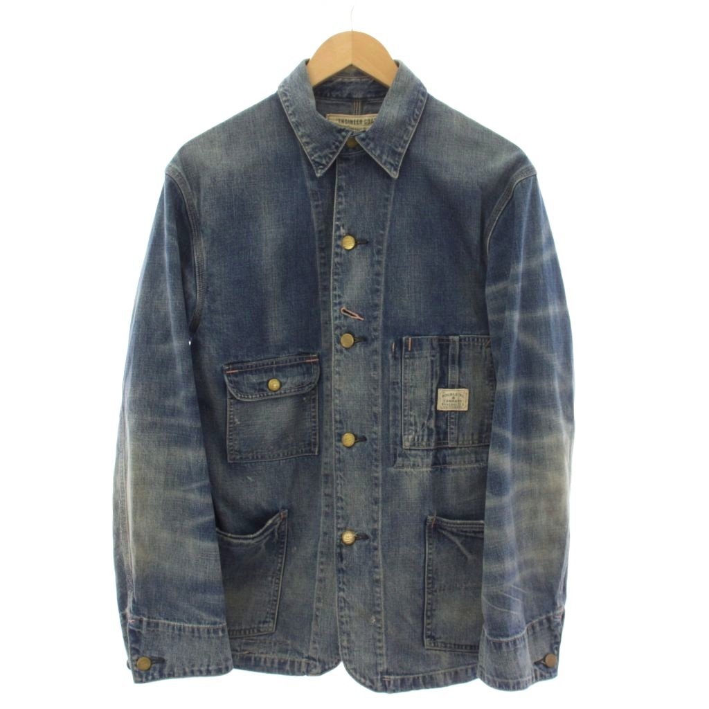 【中古】ダブルアールエル RRL ラルフローレン チョアジャケット ジーンズ上衣 Gジャン ジージャン S 青 /KH メンズ 【ベクター 古着】 260427