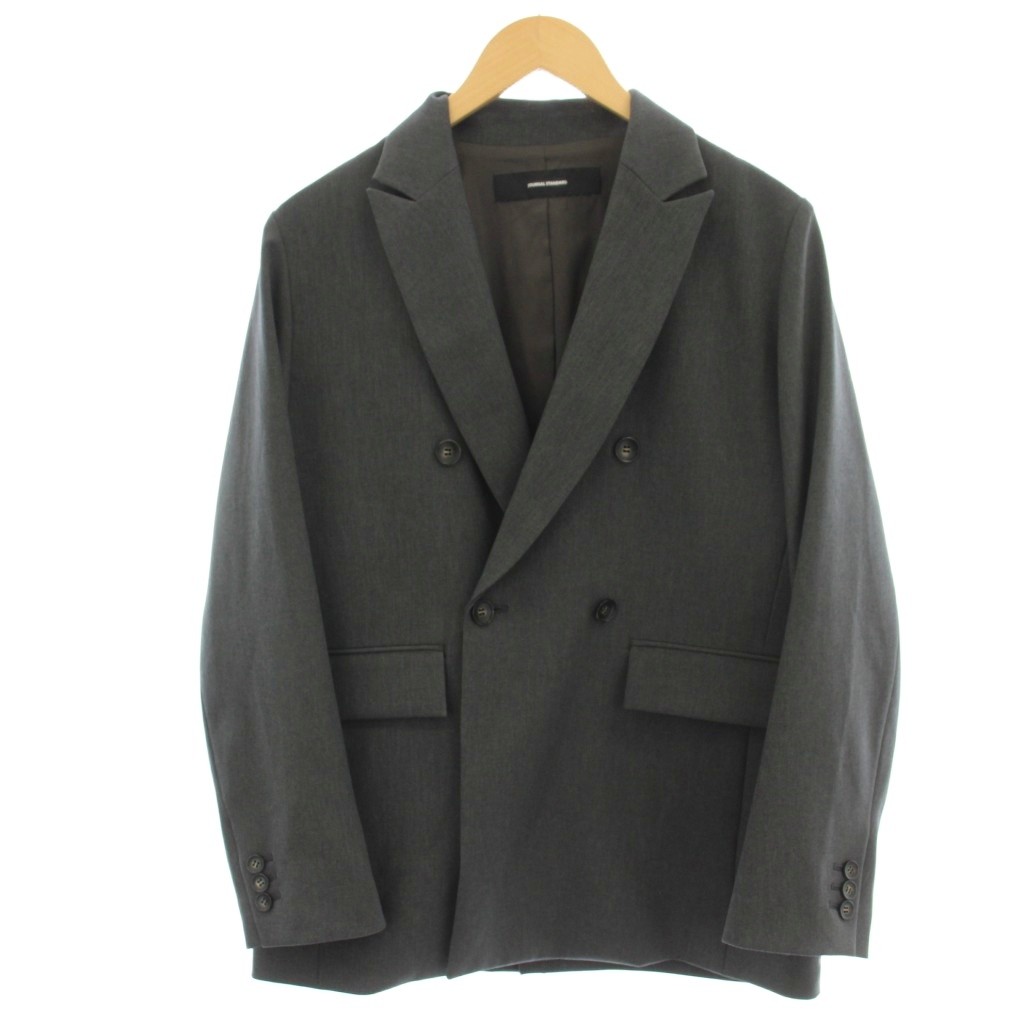【中古】ジャーナルスタンダード JOURNAL STANDARD 25AW ウールライクストレッチジャケット テーラード ダブル ジャケット 36 グレー 25010400911140 /☆G レディース 【ベクトル 古着】 260417｜ブランド古着の買取販売ベクトル