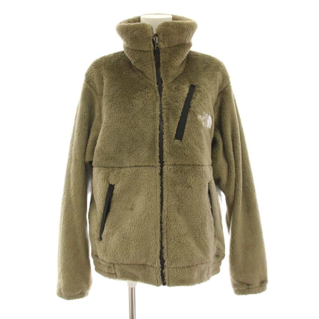 【中古】ザノースフェイス THE NORTH FACE ショートバーサロフトジャケット フリースジャケット アウター ロゴタイプ刺しゅう L カーキ NAW62550 /YT レディース 【ベクター 古着】 260421