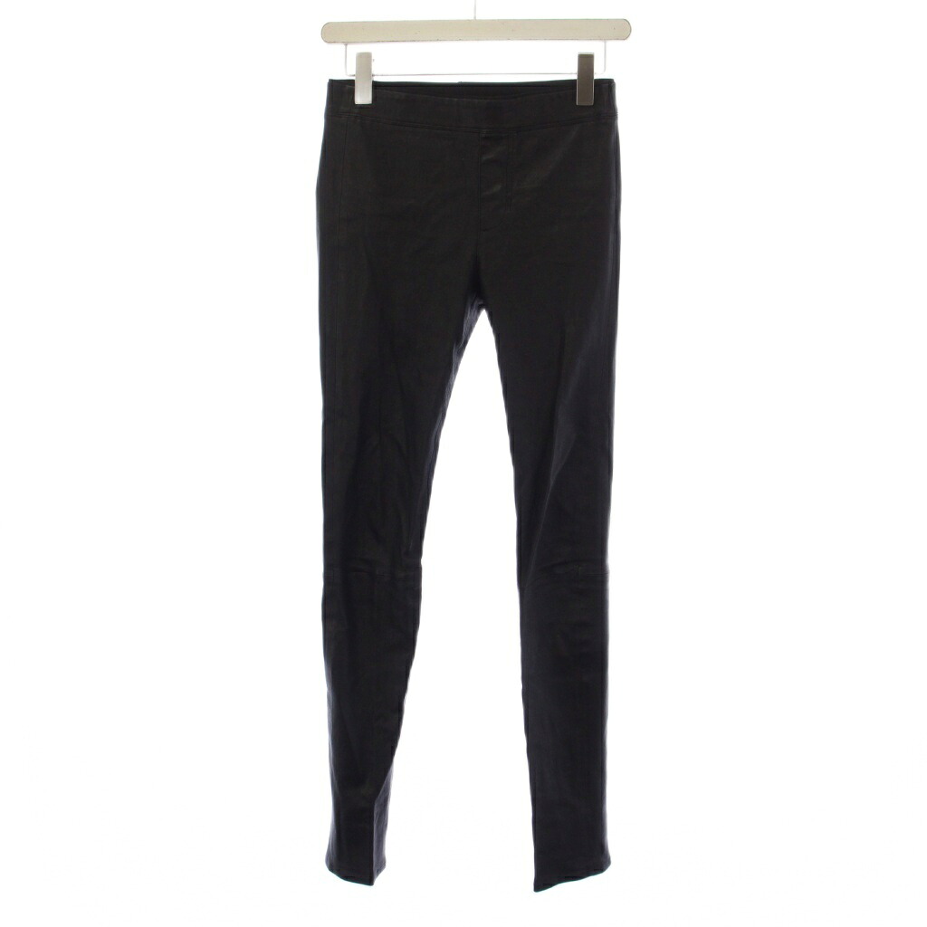 【中古】ヘルムートラング HELMUT LANG スキニーパンツ レザー 0 黒 16-7306152-050-700 /BM レディース 【ベクトル 古着】 260422｜ブランド古着の買取販売ベクトル