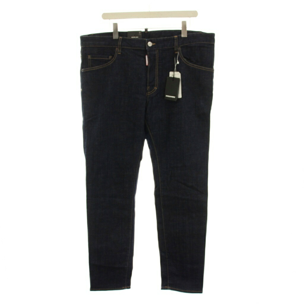 【中古】未当て嵌める品 ディースクエアード DSQUARED2 23SS SKATER JEAN ジーンズズボン下 デニム 56 紺 米国海軍 無地 盛りだくさんレングス S74LB1198 /YM メンズ 【ベクター 古着】 260428 メンズファッション-ズボン・パンツ