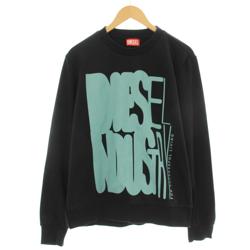 【中古】ディーゼル DIESEL 汗水 調教師 刷り上げる 長袖 M 黒 黒いこと /☆G メンズ 【ベクター 古着】 260424