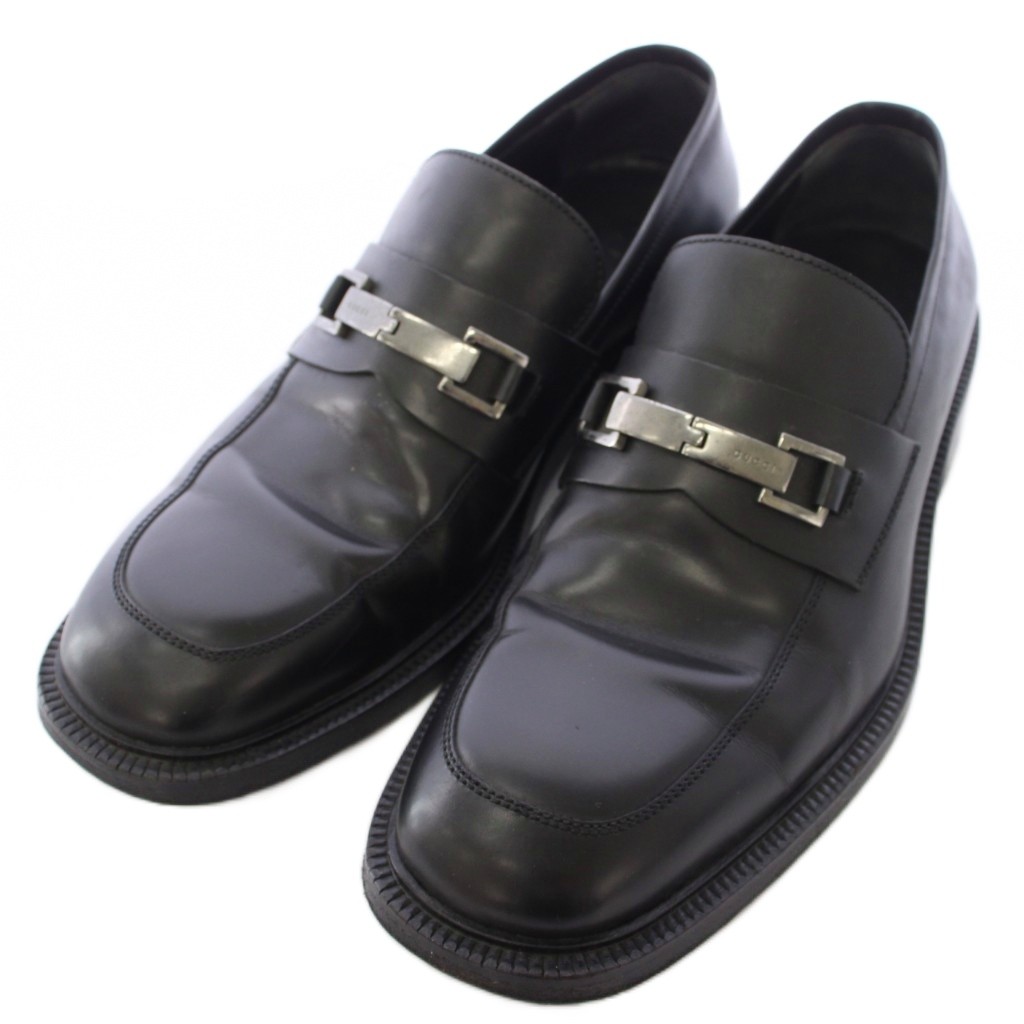 【中古】グッチ GUCCI ホースビットローファー レザー 40 E 黒 ブラック C16182 /TK メンズ 【ベクトル 古着】 260429|ブランド古着の買取販売ベクトル