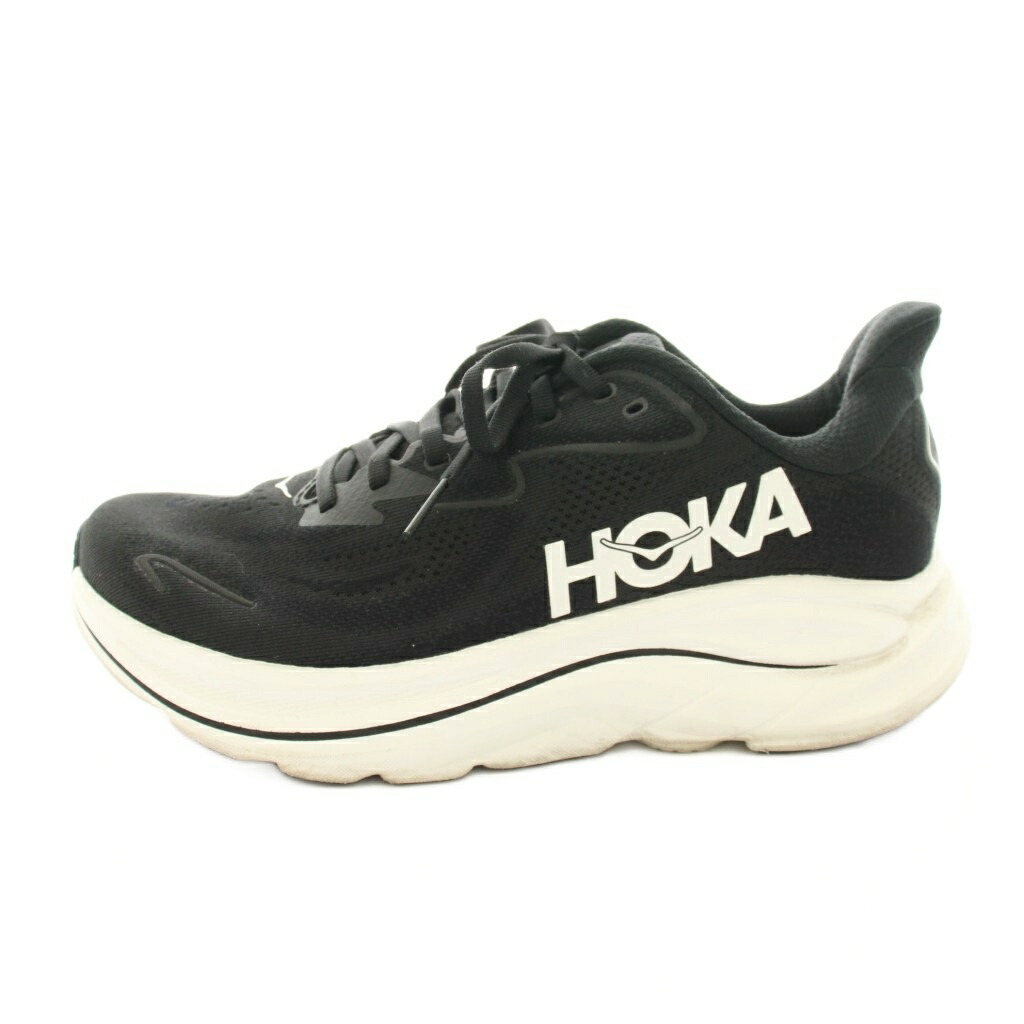 【中古】ホカオネオネ HOKA ONE ONE HOKA CLIFTON 10 クリフトン 10 駈けっくらシューズ ランシュー スニーカー US8D 26珊 黒 黒いこと 1162030 /KU メンズ 【ベクター 古着】 260427