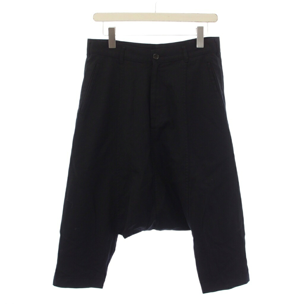 【中古】コムデギャルソンブラック COMME des GARCONS BLACK AD2012 サルエルパンツ ジップフライ ウール XS 黒 1J-P001 /BM メンズ 【ベクトル 古着】 260428｜ブランド古着の買取販売ベクトル
