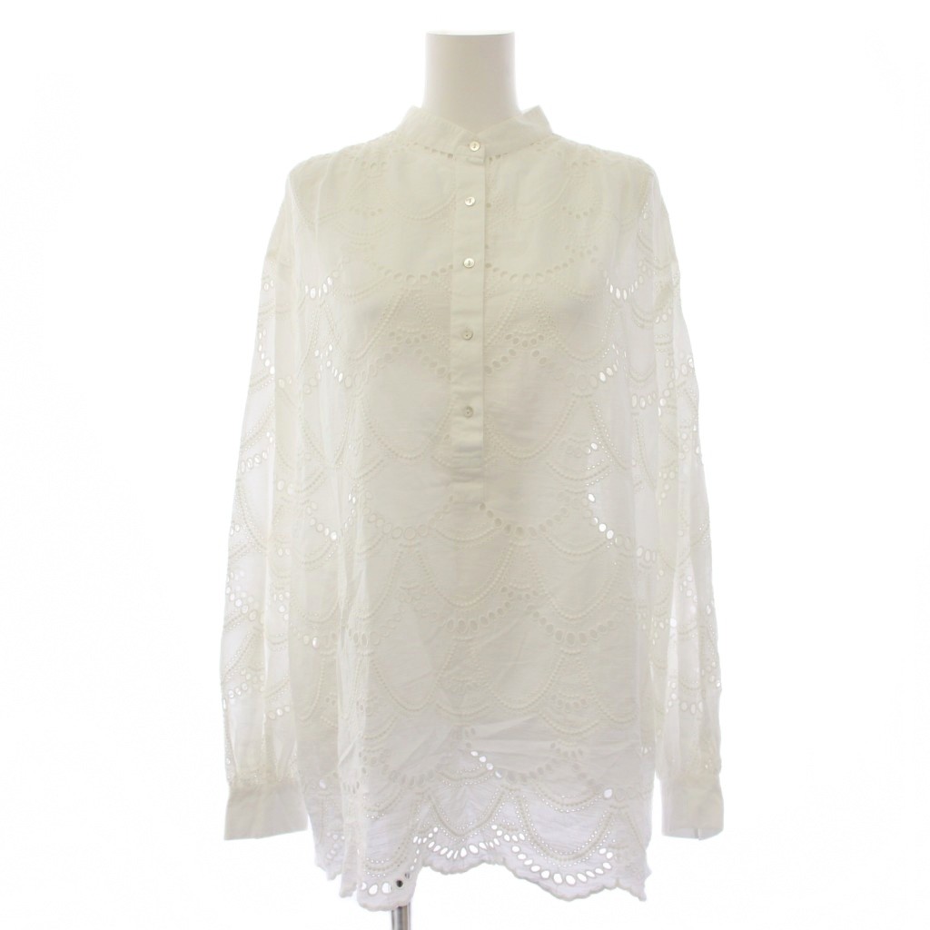 【中古】ヌキテパ NE QUITTEZ PAS! ne Quittez pas BLACK TOMORROWLAND別注 カットワークシャツ ブラウス 長袖 白 ホワイト 010131BZ3TL /TK レディース 【ベクトル 古着】 260504｜ブランド古着の買取販売ベクトル 12,243円