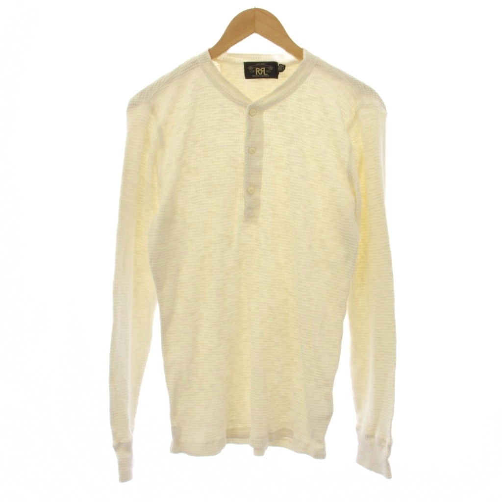 【中古】ダブルアールエル RRL Ralph Lauren カットソー 長袖 ワーヘル ヘンリーのど首 L 白 782504859001 /BM メンズ 【ベクター 古着】 260512
