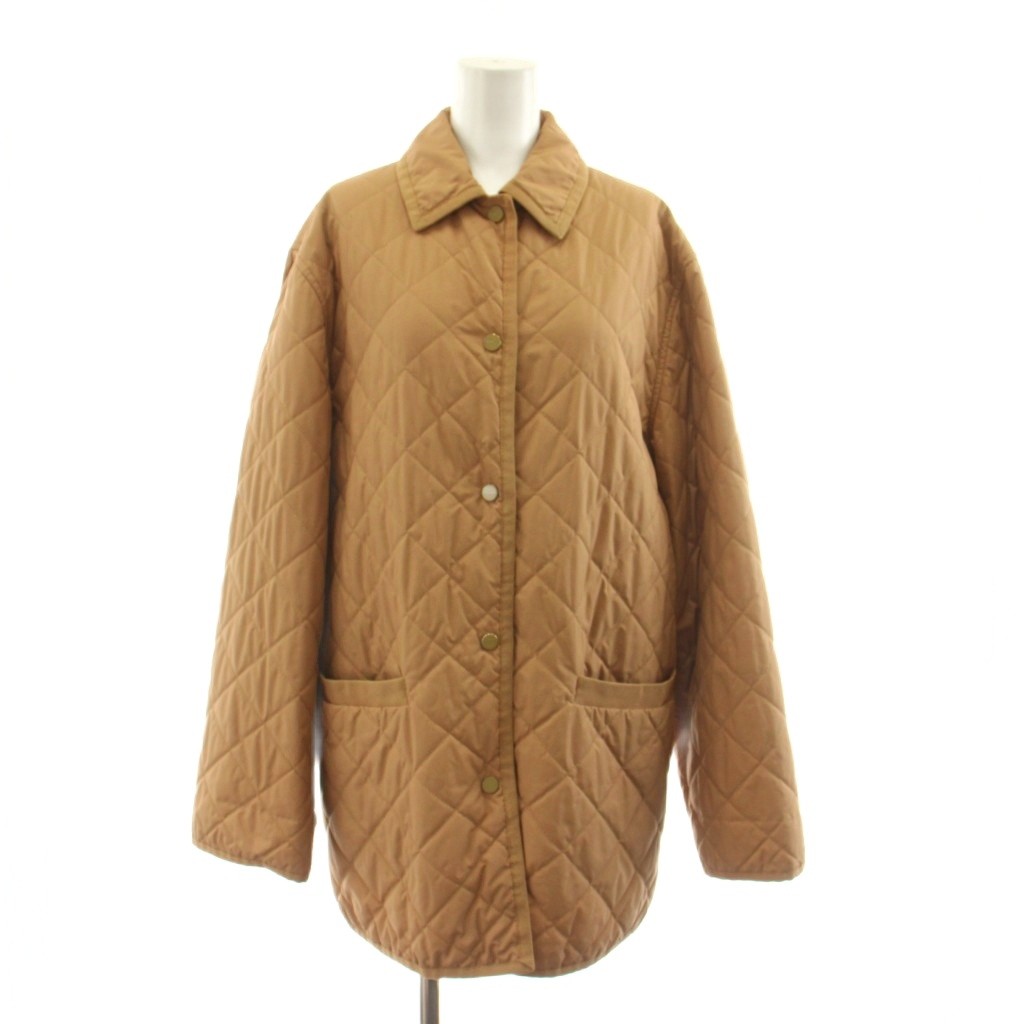 【中古】サルヴァトーレフェラガモ Salvatore Ferragamo キルティング中綿コート ステンカラー ミドル丈 M ベージュ /KU レディース 【ベクトル 古着】 260521|ブランド古着の買取販売ベクトル
