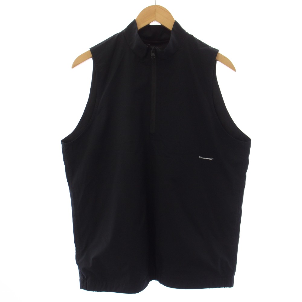 【中古】クラブハウス CLUBHAUS オンコーステック OncourseTech ハーフジップベスト ティーシャツ ロゴタイプ刷り上げる XL 黒 黒いこと /YT メンズ 【ベクター 古着】 260512