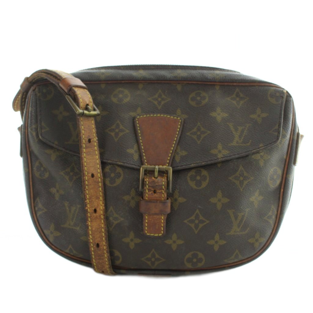 【中古】ルイヴィトン LOUIS VUITTON モノグラム ジュヌフィーユ ショルダーバッグ 茶 赤銅色 M51226 /YI2 ■OH レディース 【ベクター 古着】 260507