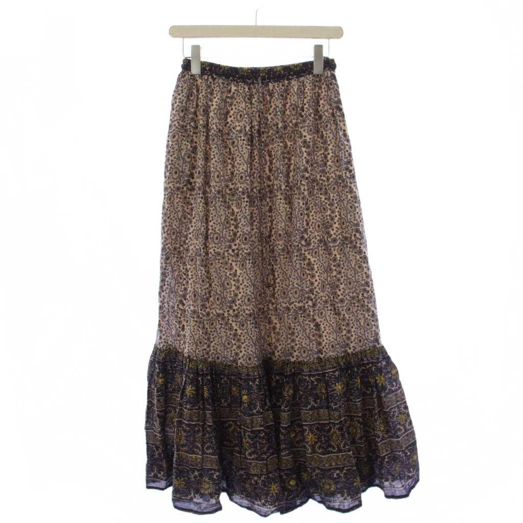 【中古】未当て嵌める品 ドゥーズィエムクラス DEUXIEME CLASSE 25AW LONG SKIRT 太陽フレアスコート ロング 花柄 F 赤銅色 25060510000430 /BM レディース 【ベクター 古着】 260507