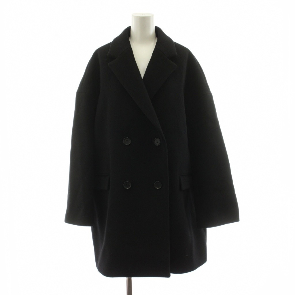 【中古】否ブル NOBLE 24AW MTR厚地の外套P厚地の外套 ピーコート 真っただ中丈 羊毛 カシミール混 黒 黒いこと 24020240105040 /KU レディース 【ベクター 古着】 260512