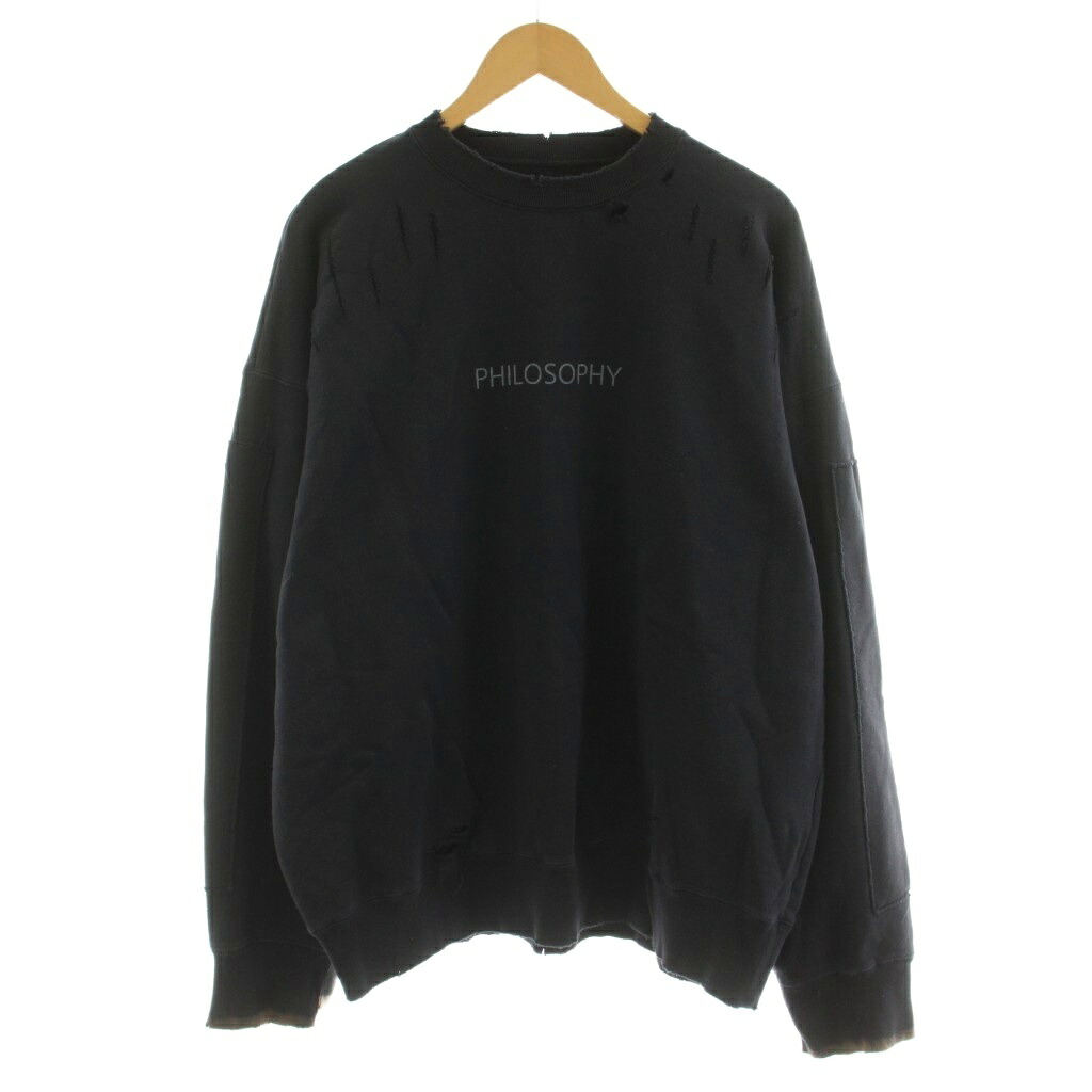 【中古】シュタイン stein OVERSIZED REBUILD SWEAT LS 厚地の外套大きさ 汗水 調教師 長袖 不都合産業 M 紺 米国海軍 ST.306 /KU メンズ 【ベクター 古着】 260519