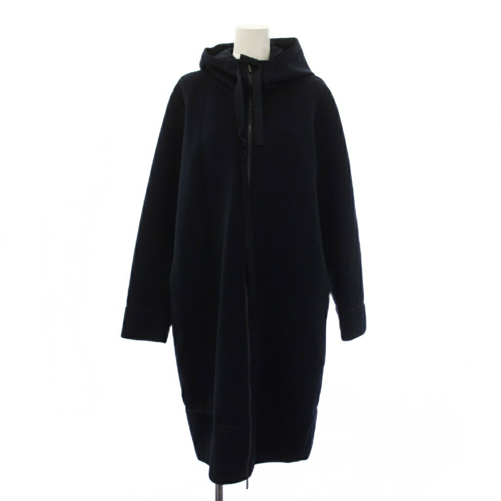 【中古】Sマックスマーラ 'S Max Mara フードコート ロング ジップアップ L ネイビー /BM レディース 【ベクトル 古着】 260520｜ブランド古着の買取販売ベクトル