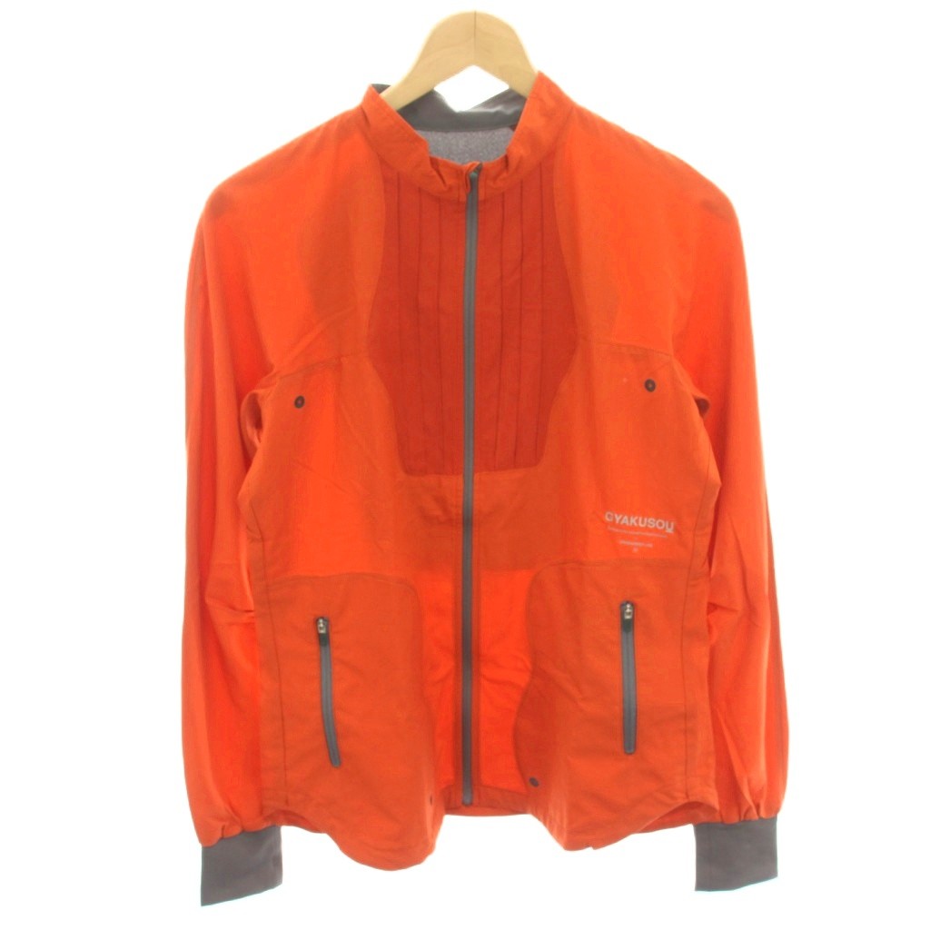 【中古】ナイキ NIKE &times; GYAKUSOU ナイロンジャケット ジップアップ 薄手 M オレンジ HO120309A44 /HN レディース 【ベクトル 古着】 260525｜ブランド古着の買取販売ベクトル