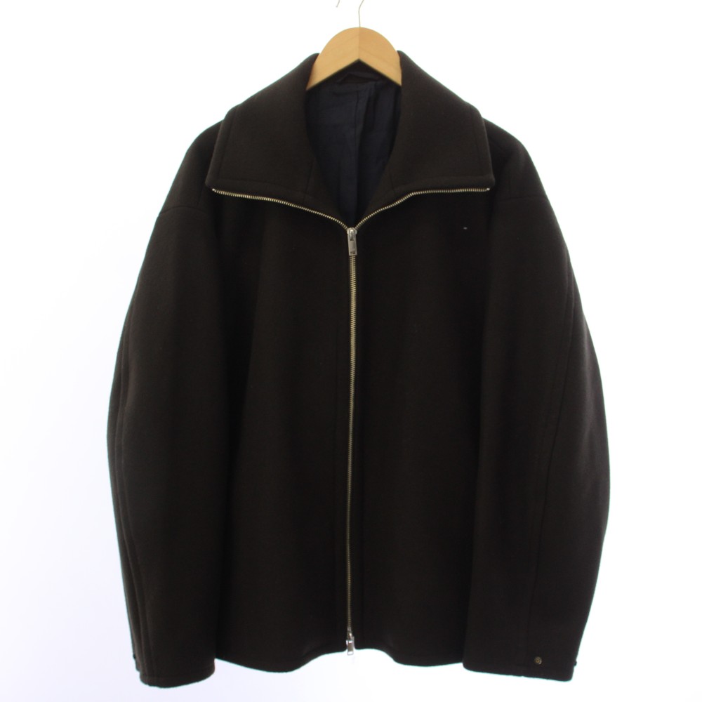 【中古】ヨーク YOKE 25AW メルトンスタンドカラージップブルゾン Melton Stand Collar Zip Blouson 前掛け アウター 3 茶 赤銅色 YK25FW01034B /YT メンズ 【ベクター 古着】 260521
