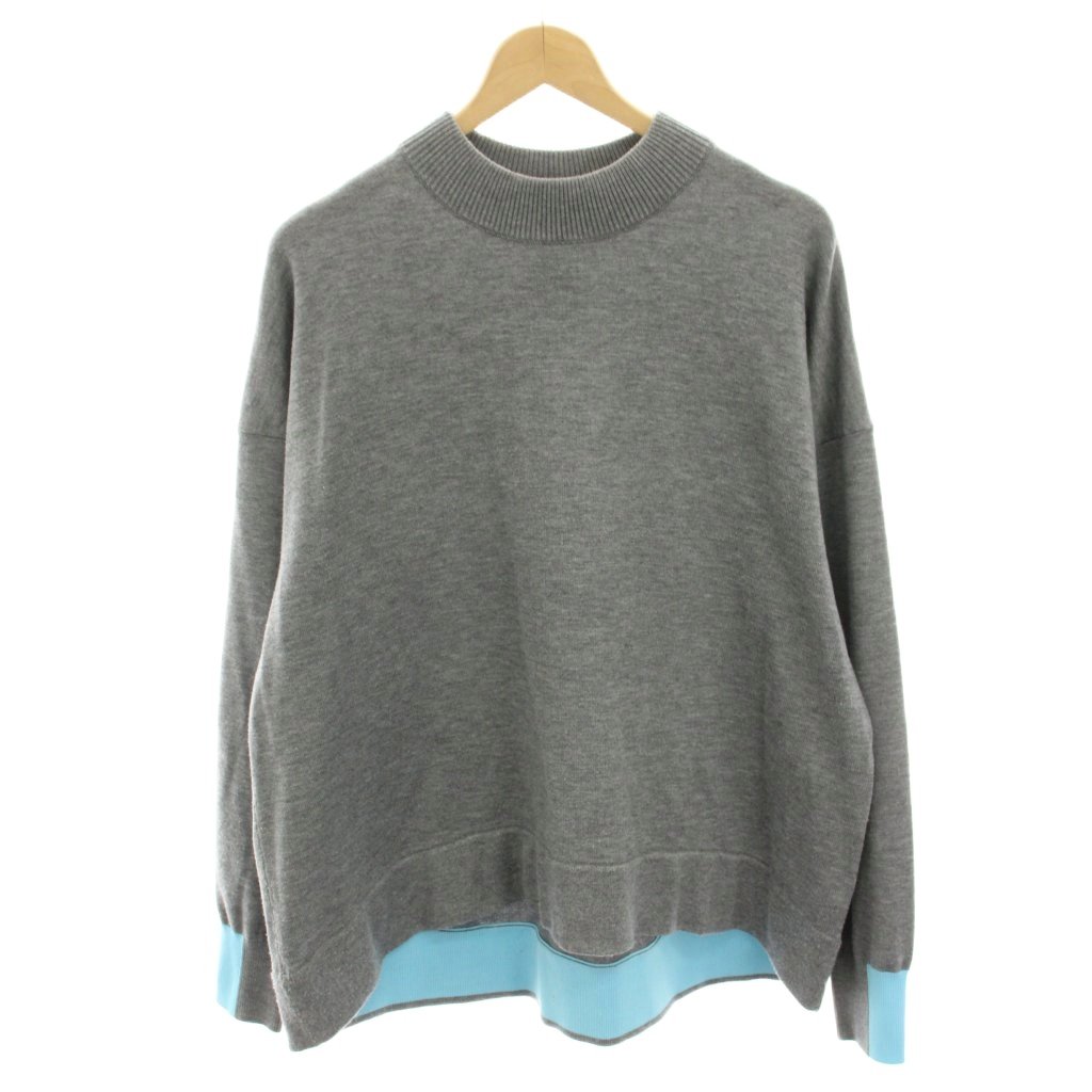 【中古】ナゴンスタンス nagonstans a-line pullover ニット セーター 長袖 ウール混 M グレー 470HA470-1260 /HN レディース 【ベクトル 古着】 260522｜ブランド古着の買取販売ベクトル